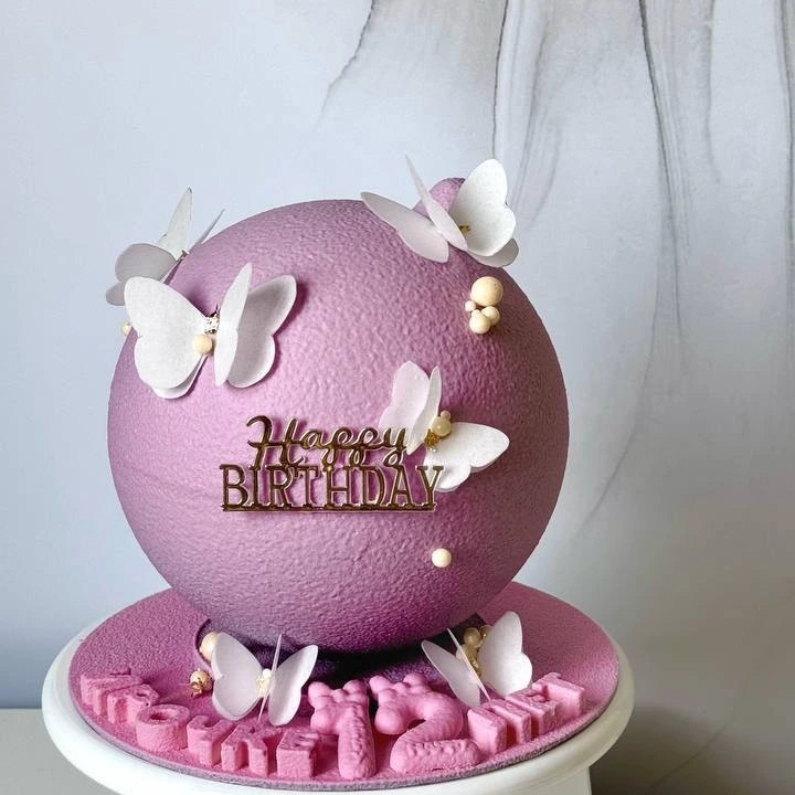 Бомба с бабочками - кондитерская TestifyTest в Комсомольск-на-Амуре заказать торт десерт пирожное онлайн