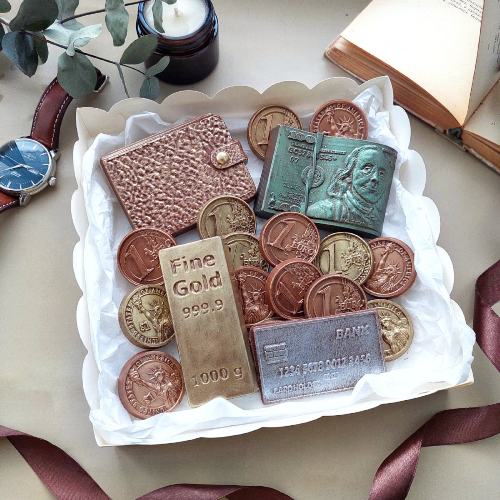 Шоколадный набор "Денежный" - кондитерская Кондитерское ПоЛе в Санкт-Петербург заказать торт десерт пирожное онлайн