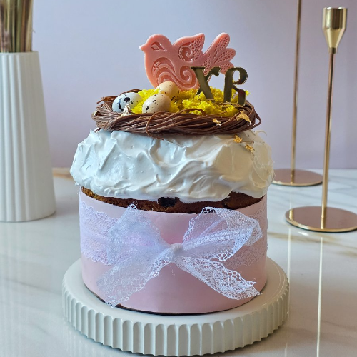 Кулич "Птичка" - кондитерская Кондитерское ПоЛе в Санкт-Петербург заказать торт десерт пирожное онлайн